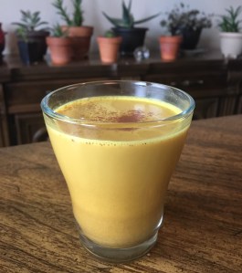 Golden spiced chai latte