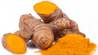 Turmeric root and powder